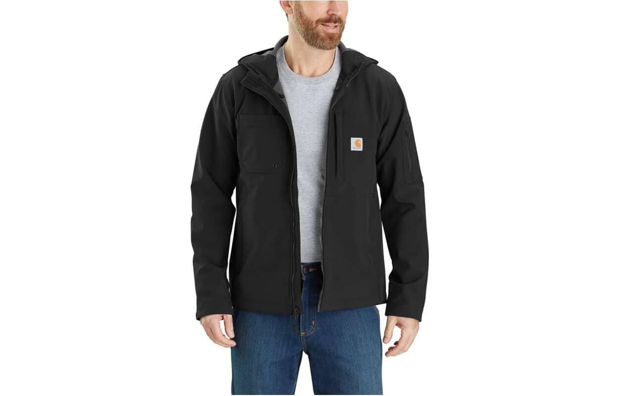 【代購】Carhartt 103829 RAIN DEFENDER Collection MIDWEIGHT SOFTSHELL HOODED JACKET Level 1 Cold Resistant RELAXED FIT Men's 103829