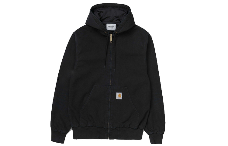 【代購】Carhartt Wip Logo Patch Hooded Jacket J131-BLK