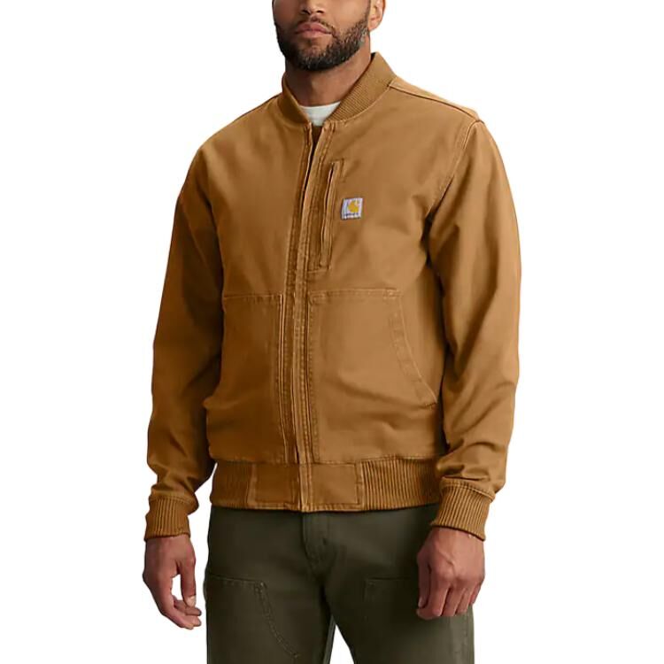 【代購】Carhartt SS25 106781 Rugged Flex® Duck Relaxed Fit Bomber Jacket Jackets & Coats Men's 106781