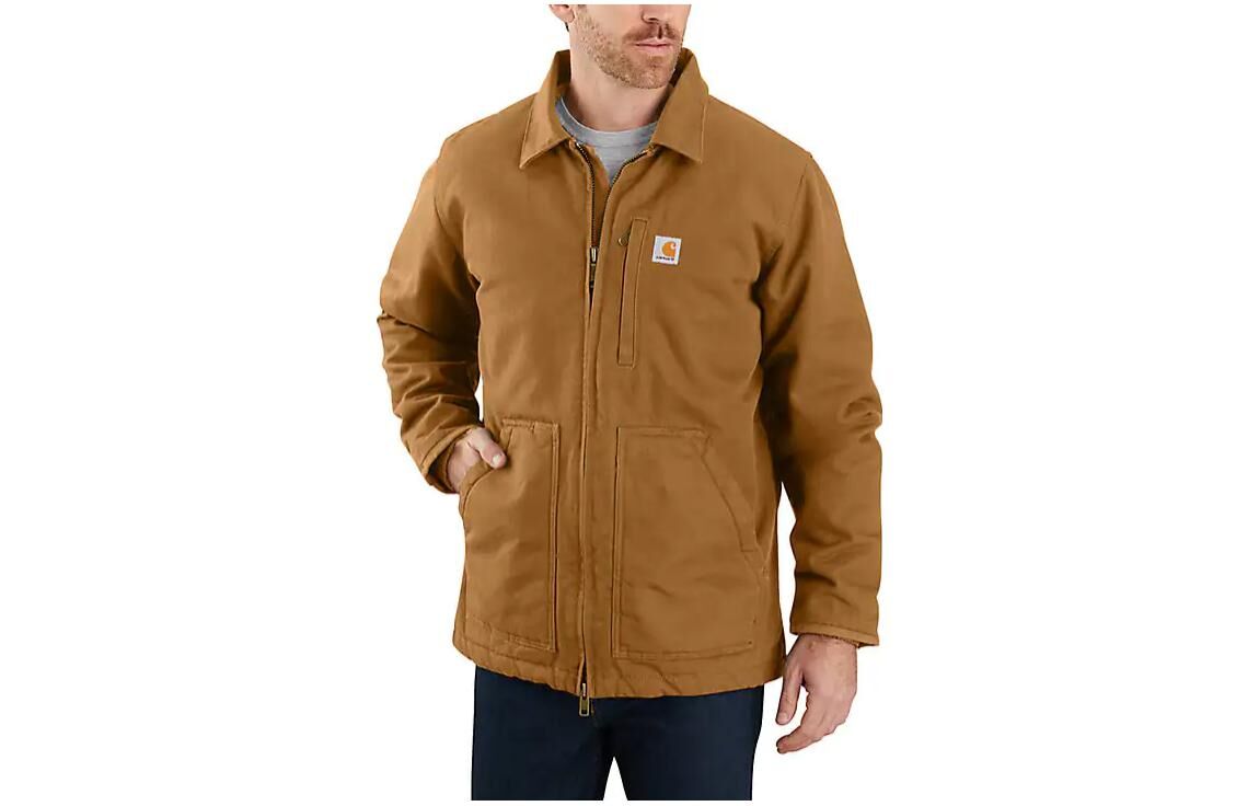 【代購】Carhartt 104293 WASHED DUCK SHERPA-LINED COAT Jackets Coats Level 2 Cold-Resistant LOOSE FIT Men's 104293