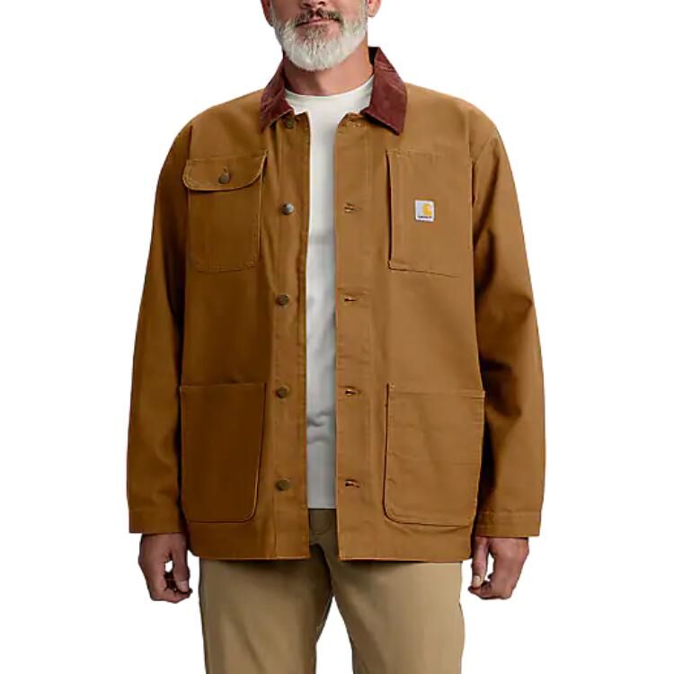 【代購】Carhartt 106675 Rugged Flex® Duck Loose Fit Chore Coat Jackets & Coats Level 2 Cold Resistant Men's Brown 106675-BRN
