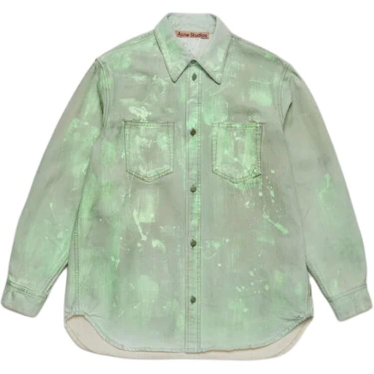 【代購】Acne Studios SS25 Shirts Unisex Mint Green CB0102-AB9