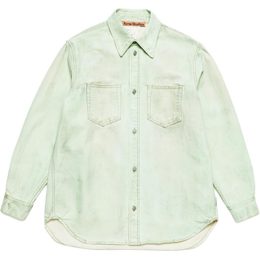 【代購】Acne Studios SS25 Shirts Unisex Mint Green CB0102-AB9