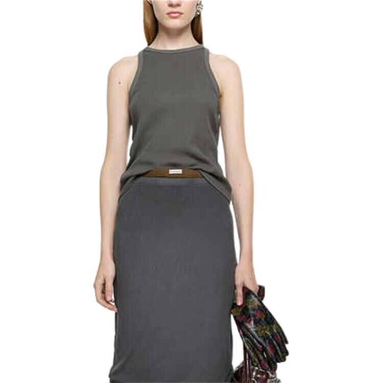 【代購】Acne Studios SS25 Tank Top Unisex Faded Black CL0335-DJO