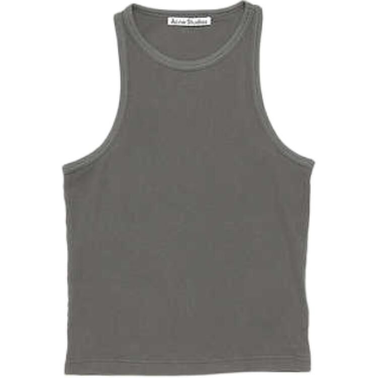 【代購】Acne Studios SS25 Tank Top Unisex Faded Black CL0335-DJO