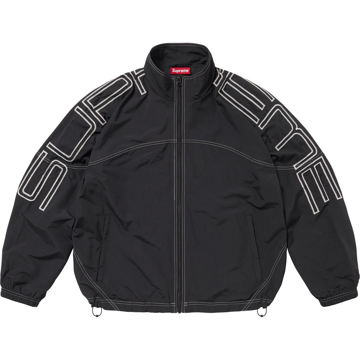 【代購】Supreme Spellout Embroidered Track Jacket SS25 SUP-SS25-120