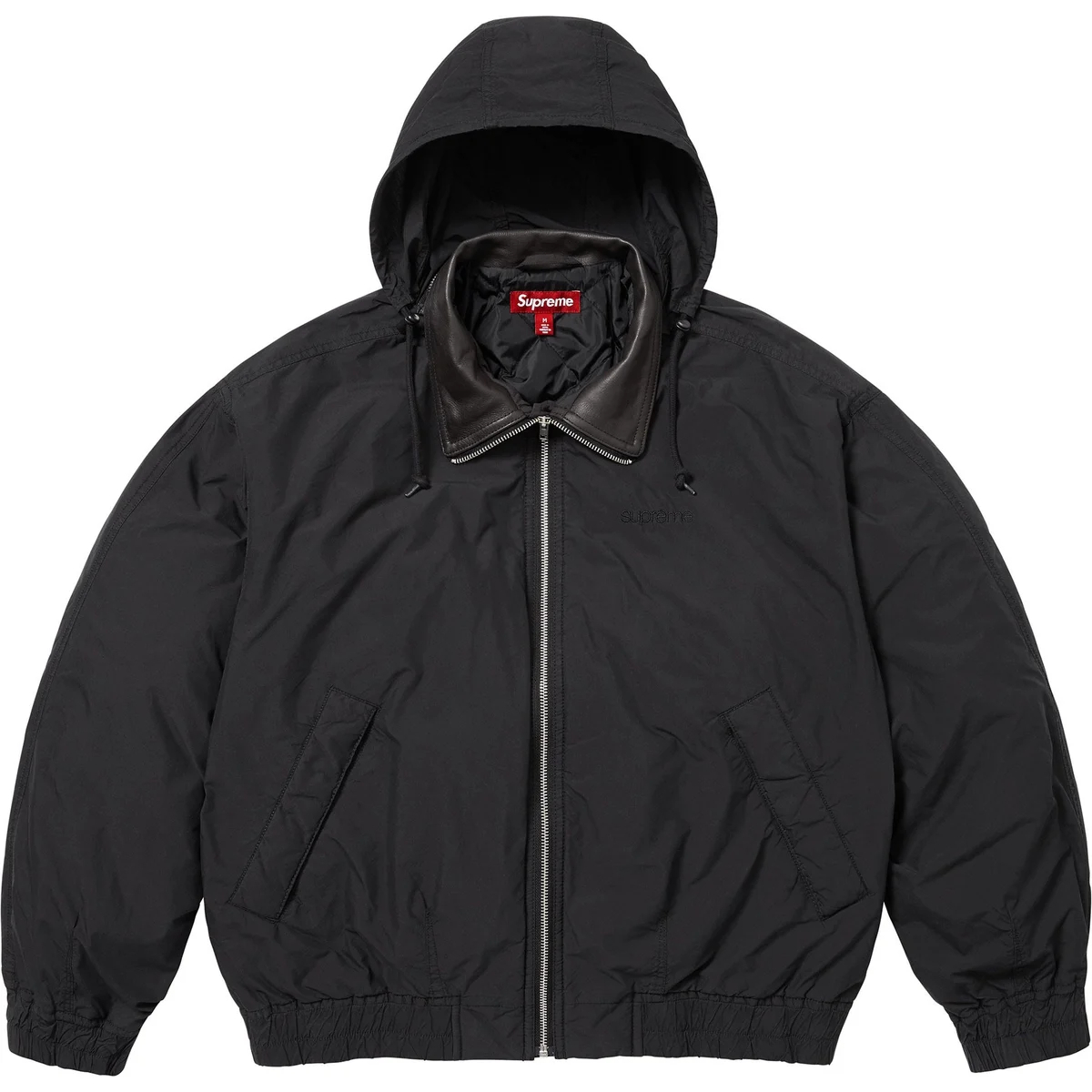 【代購】Supreme Leather Collar Utility Jacket SS25 SUP-SS25-119