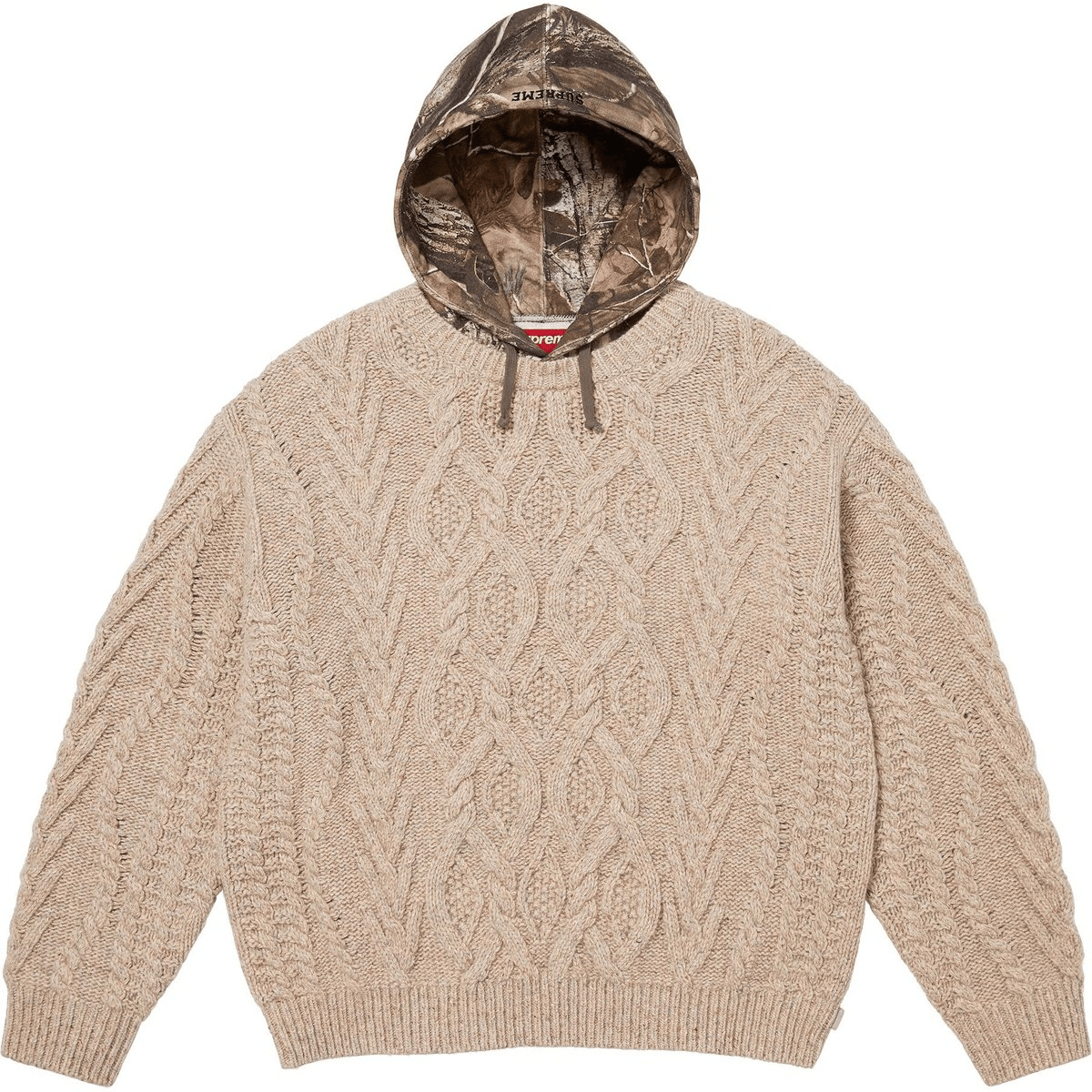 【代購】Supreme FW25 WEEK8 Cable Hooded Sweater Unisex SUP-FW25-147