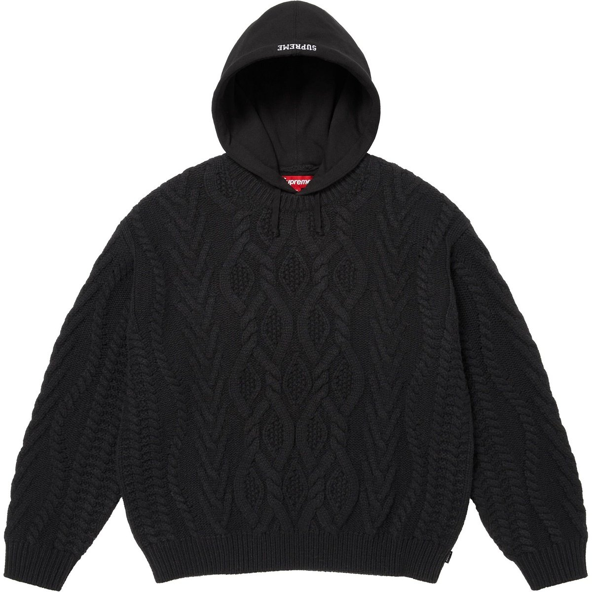 【代購】Supreme FW25 WEEK8 Cable Hooded Sweater Unisex SUP-FW25-147