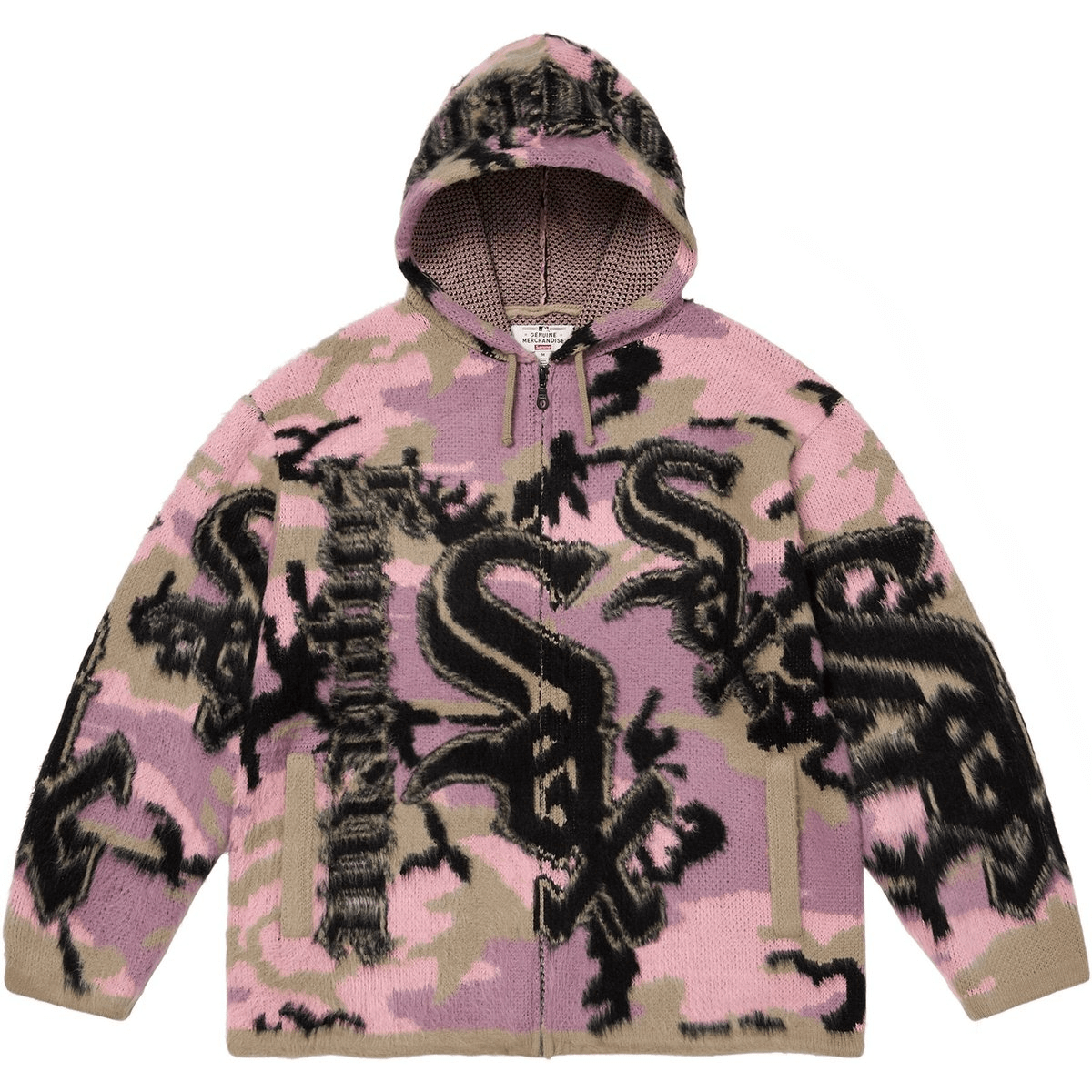 【代購】Supreme x Chicago White Sox FW25 WEEK5 Zip Up Hooded Sweater Unisex SUP-FW25-037