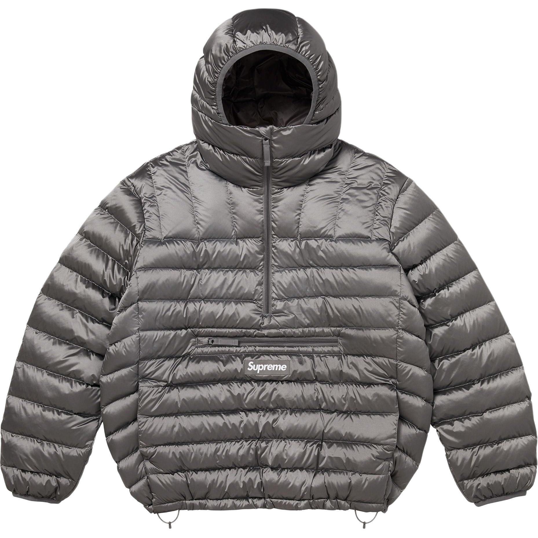 【代購】Supreme FW25 WEEK6 Micro Down Half Zip Hooded Pullover Down Jacket Unisex SUP-FW25-172