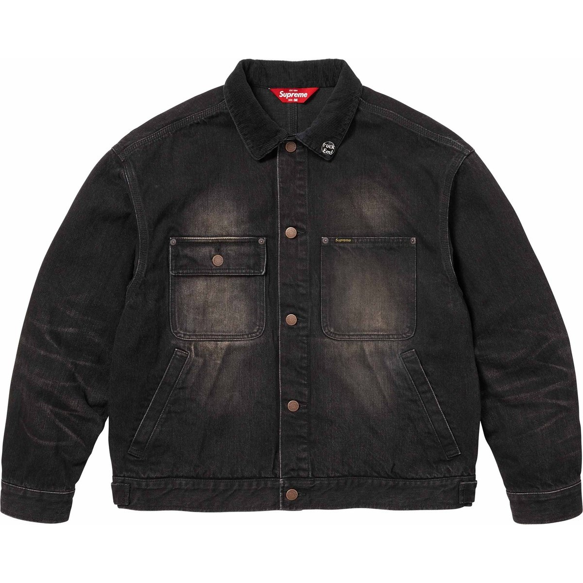 【代購】Supreme FW25 WEEK5 Distressed Selvedge Trucker Jacket Jackets & Coats Unisex SUP-FW25-067