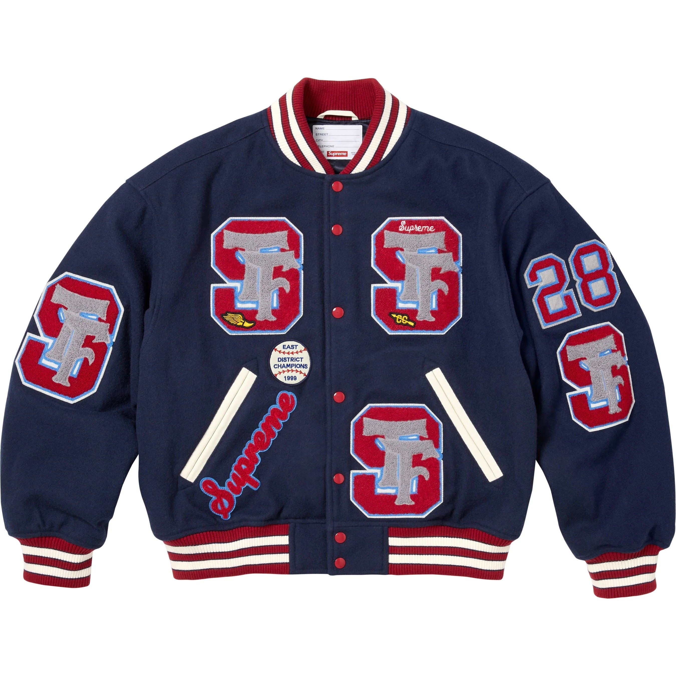 【代購】Supreme FW25 Drill Team Varsity Jacket Jackets & Coats Unisex SUP-FW25-072