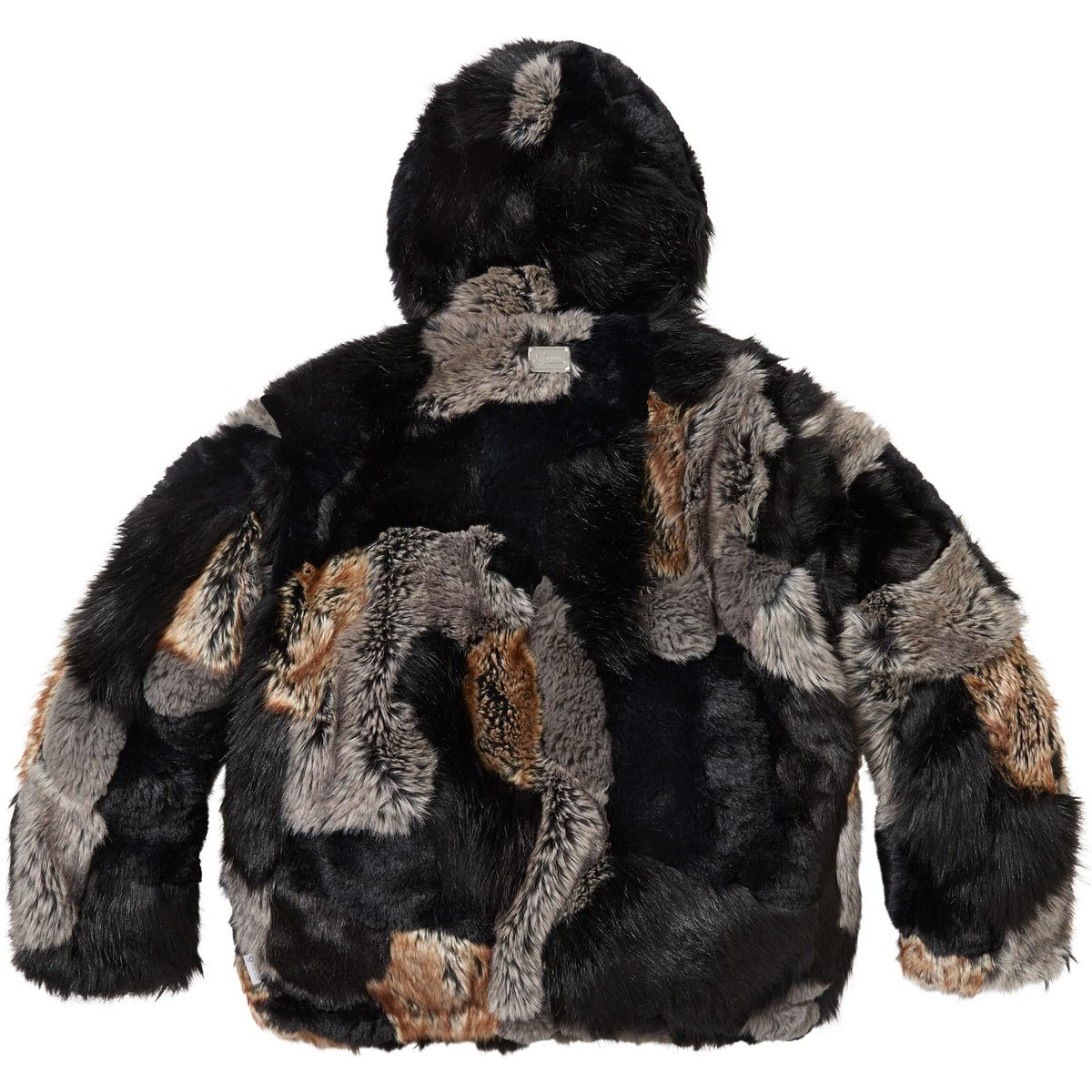 【代購】Supreme FW25 WEEK7 Patchwork WINDSTOPPER Hooded Faux Fur Jacket Unisex SUP-FW25-080