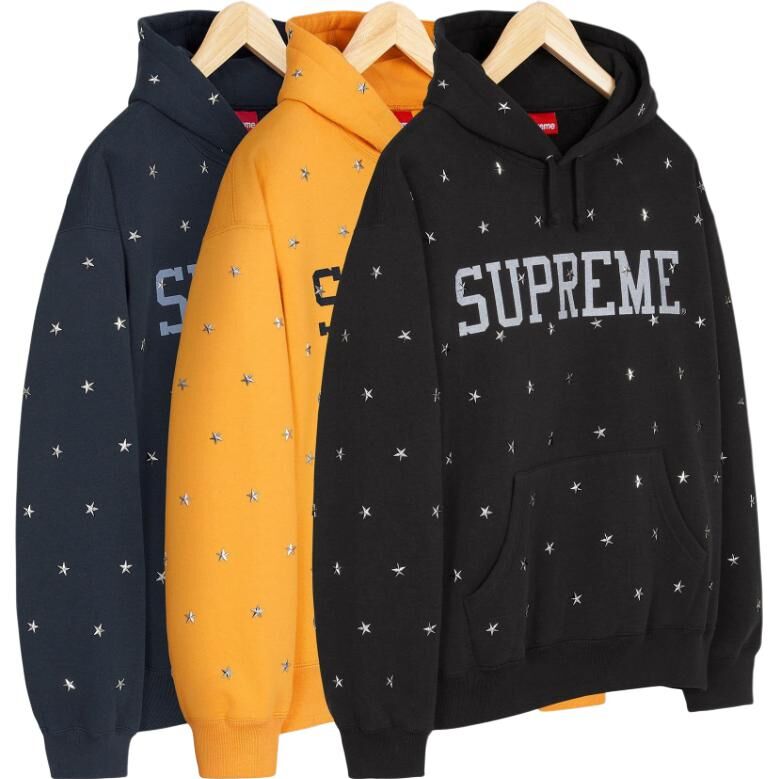 【代購】Supreme FW25 WEEK10 Stars Studded Hooded Sweatshirt Unisex SUP-FW25-088