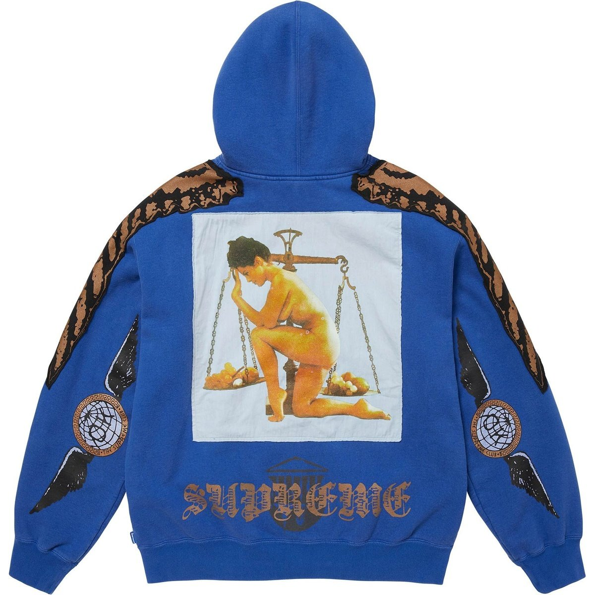 【代購】Supreme FW25 WEEK6 Wings Zip Up Hooded Sweatshirt Unisex SUP-FW25-089