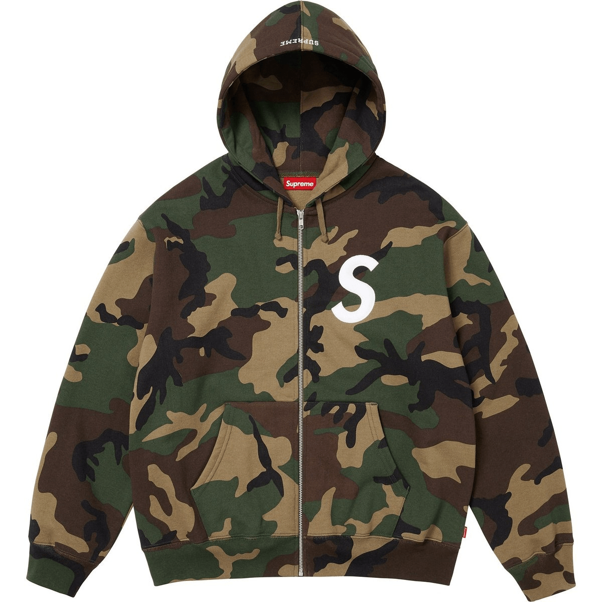 【代購】Supreme FW25 WEEK11 S Logo Zip Up Hooded Sweatshirt Unisex SUP-FW25-103