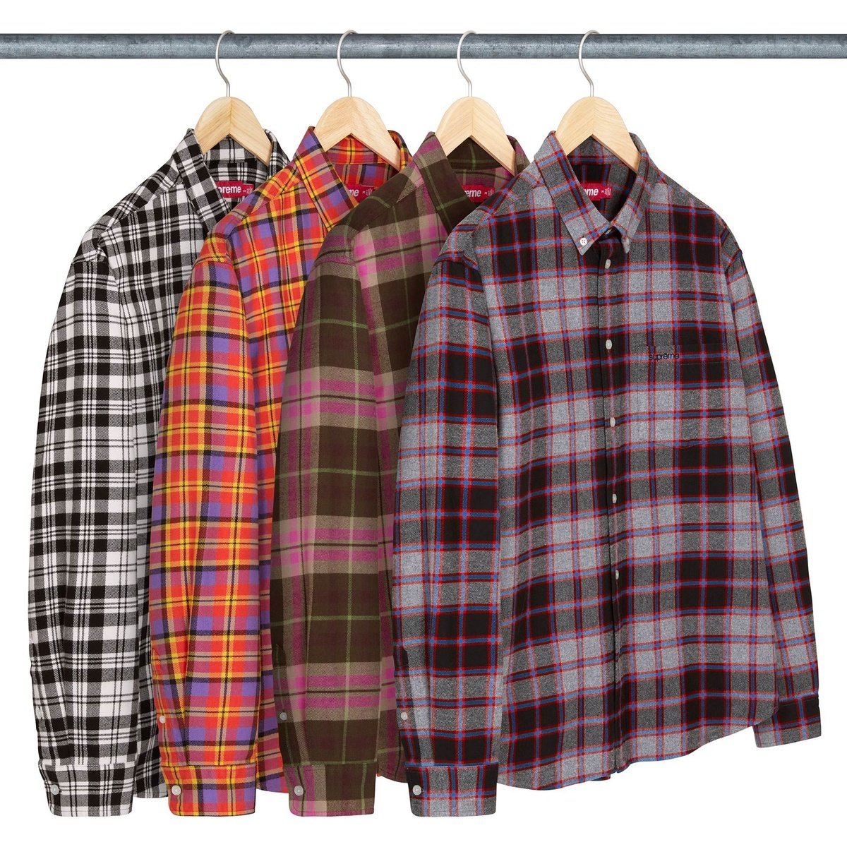 【代購】Supreme FW25 WEEK6 Plaid Flannel Shirt Unisex SUP-FW25-134