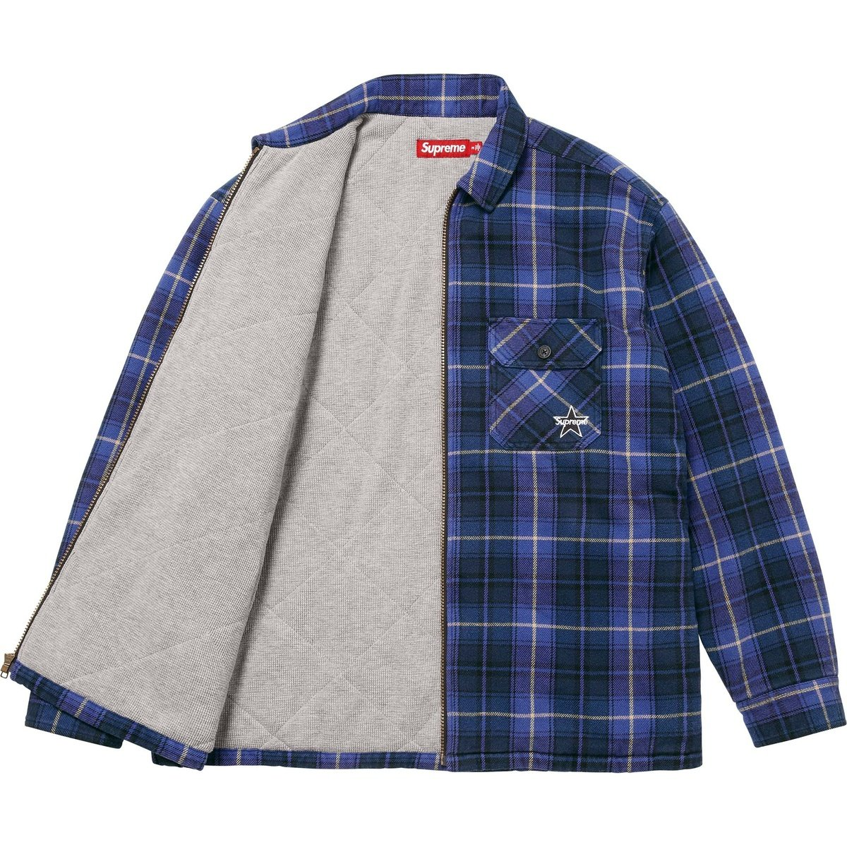 【代購】Supreme FW25 WEEK9 Thermal Lined Zip Up Flannel Shirt Unisex SUP-FW25-132