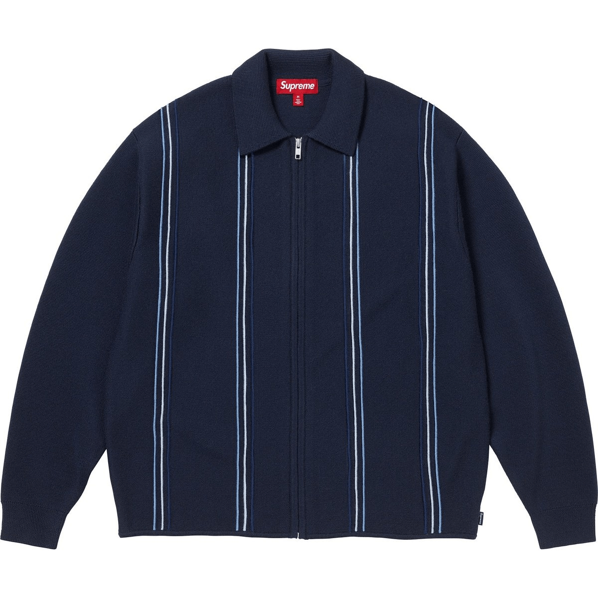 【代購】Supreme FW25 WEEK7 Stripe Zip Up Polo Sweater Knitwear Unisex SUP-FW25-161