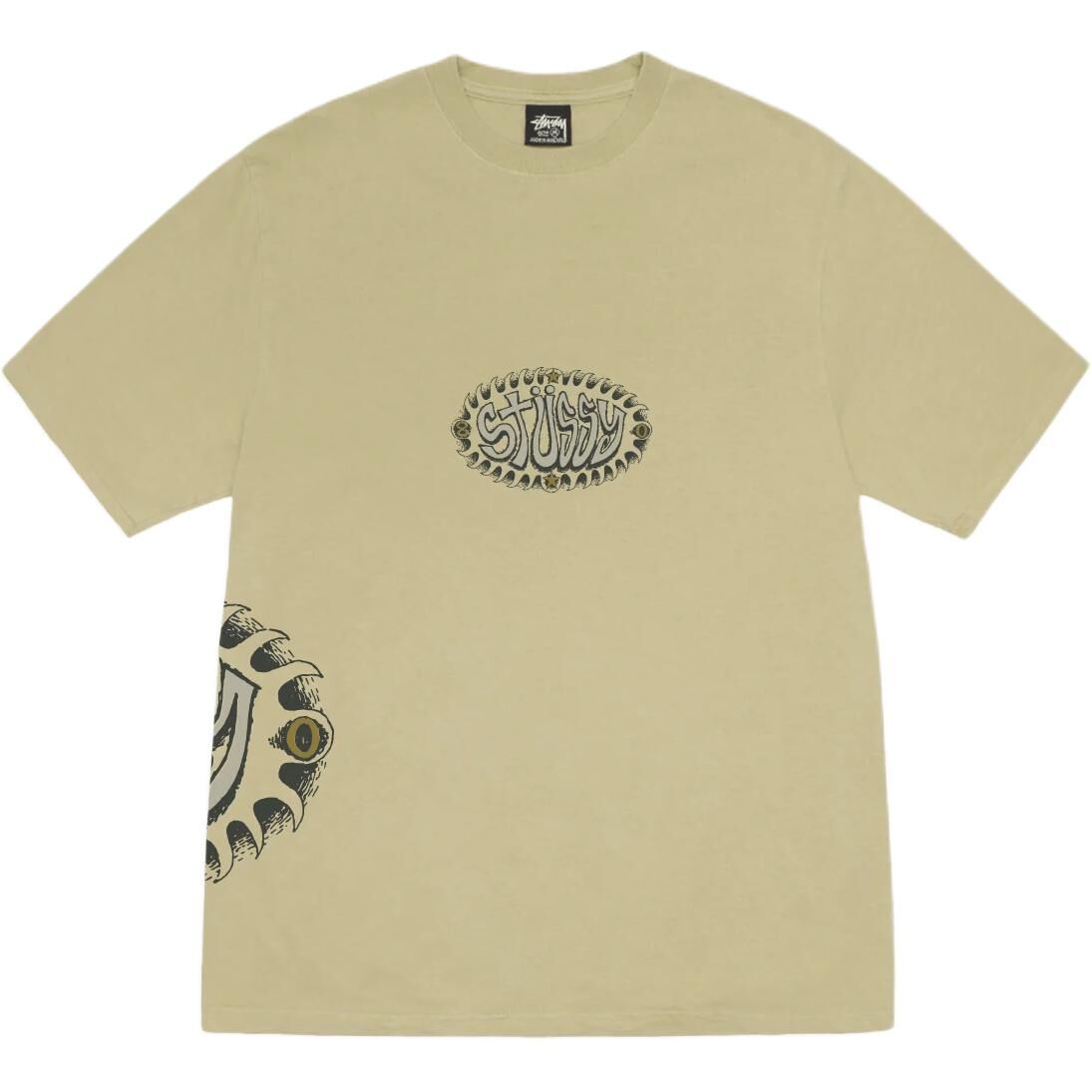 【代購】Stussy SS25 WAVE OVAL TEE PIGMENT DYED T Shirt Unisex 1905155