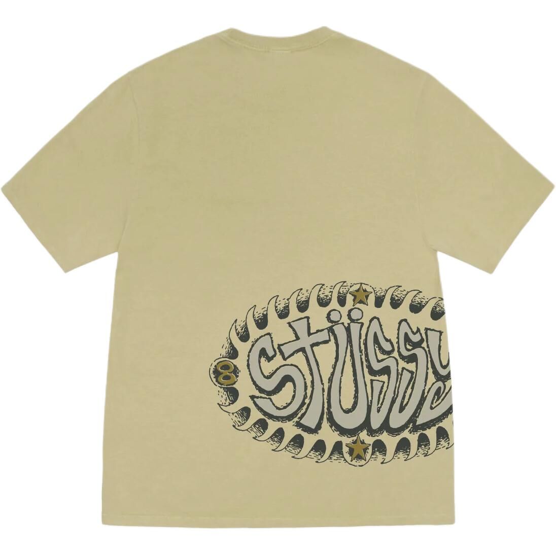 【代購】Stussy SS25 WAVE OVAL TEE PIGMENT DYED T Shirt Unisex 1905155