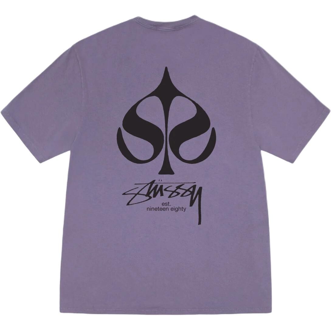 代購】Stussy SS25 SPADE TEE PIGMENT DYED T Shirt Unisex 1905156