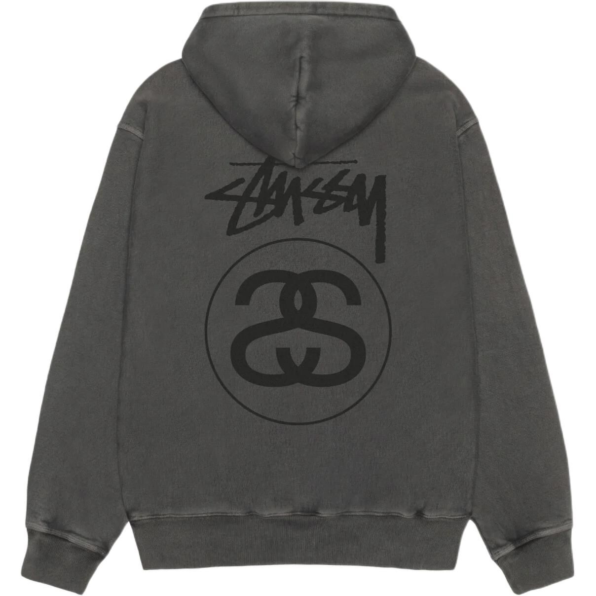 【代購】Stussy FW25 STOCK LINK ZIP HOODIE PIGMENT DYED Sweatshirt Unisex 1975118