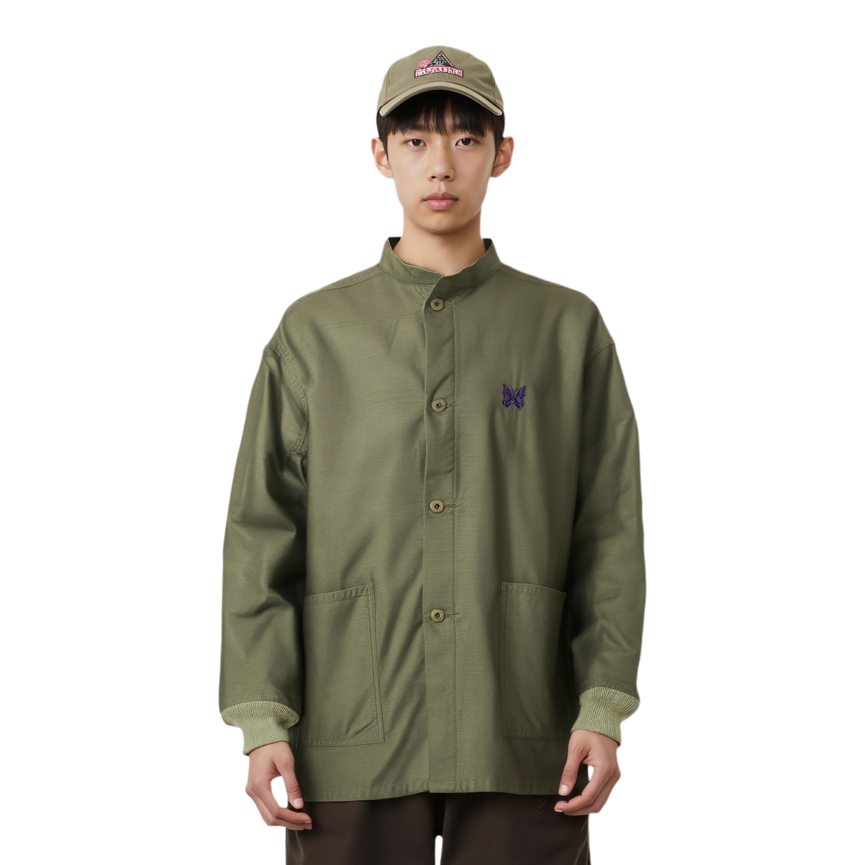 【代購】Needles SS25 Shirt Unisex Army Green QV146A