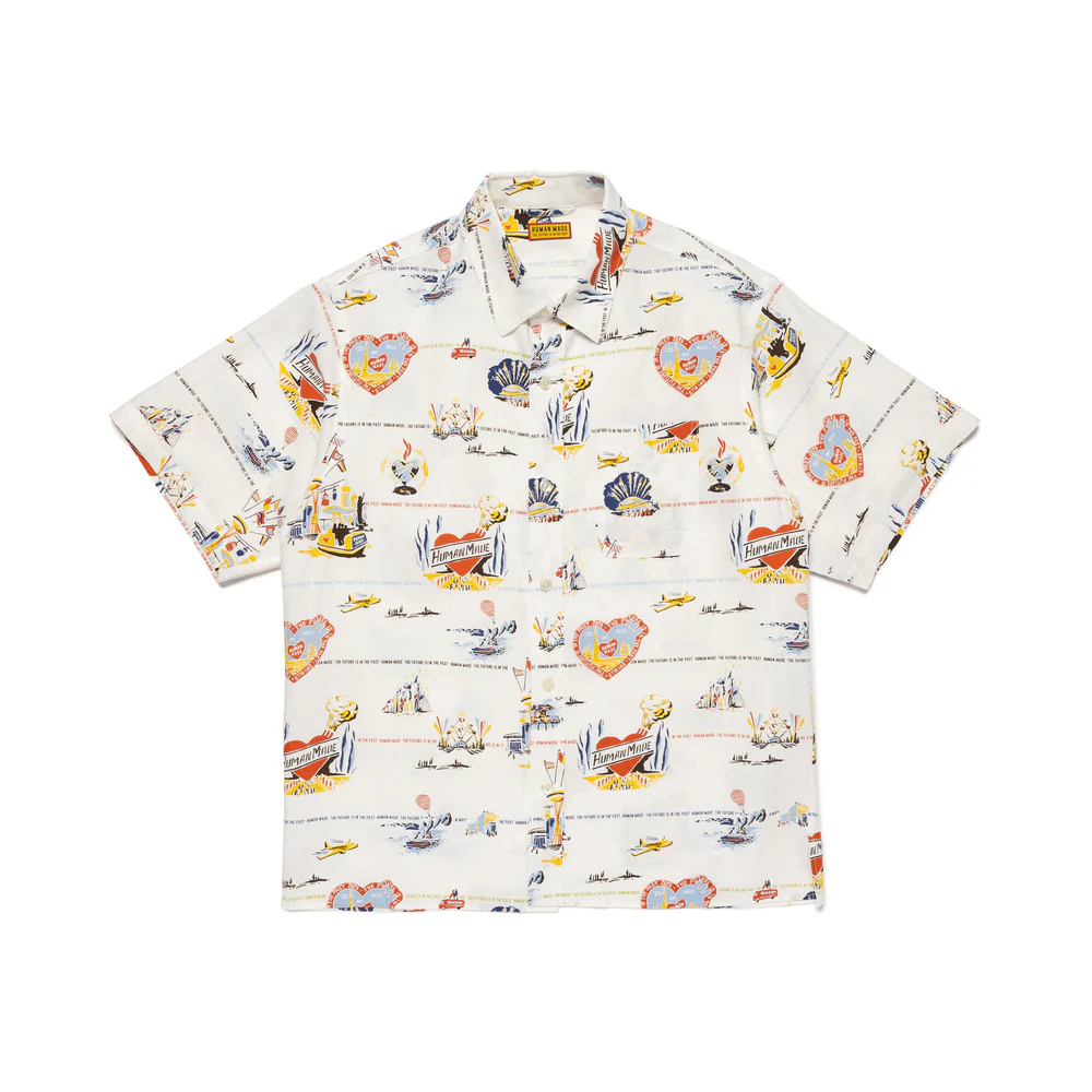 【代購】HUMAN MADE SS25 Shirts Unisex White HM29SH017