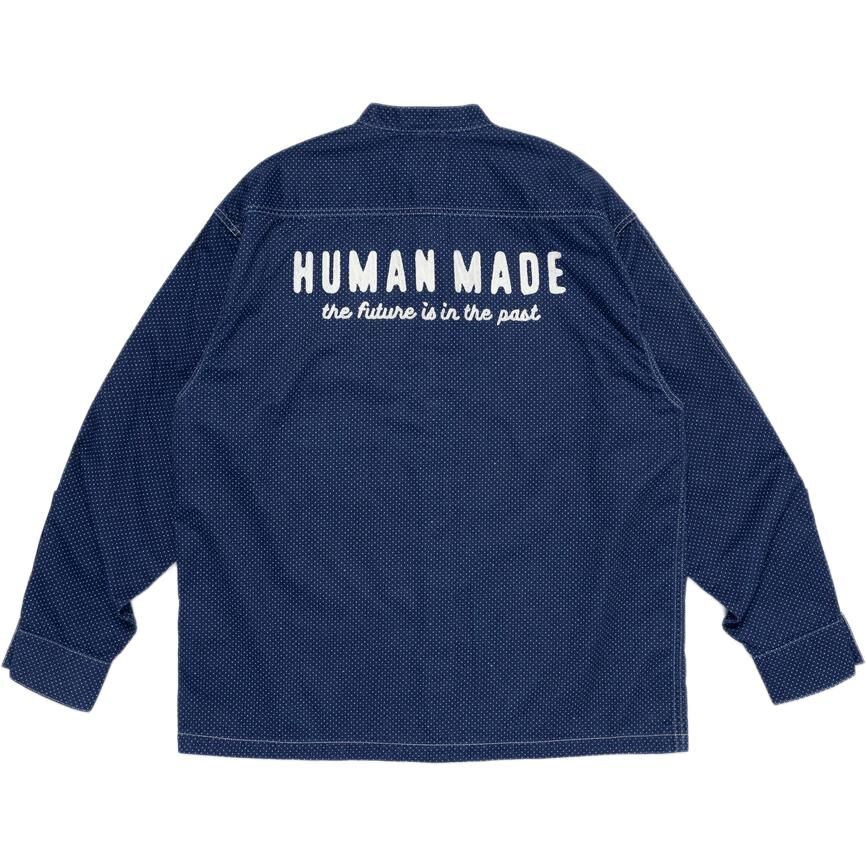 【代購】HUMAN MADE SS25 Shirts Unisex Indigo HM29SH001