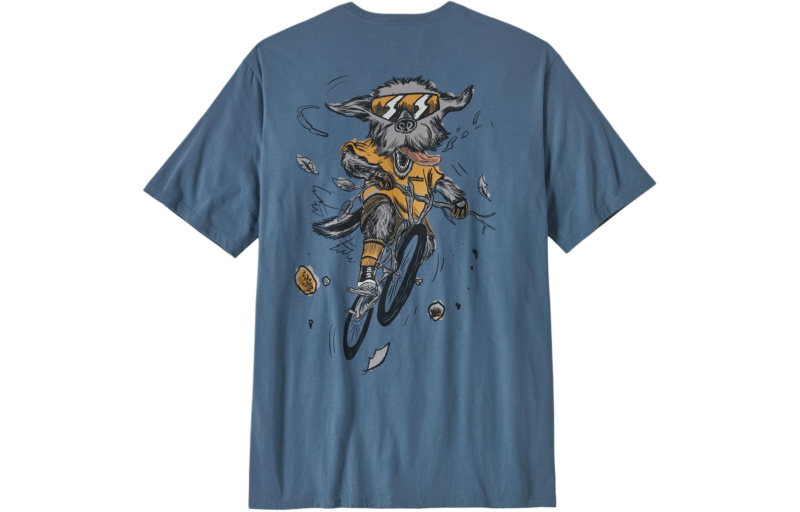 【代購】patagonia Trail Hound-print Cotton T-shirt 37733