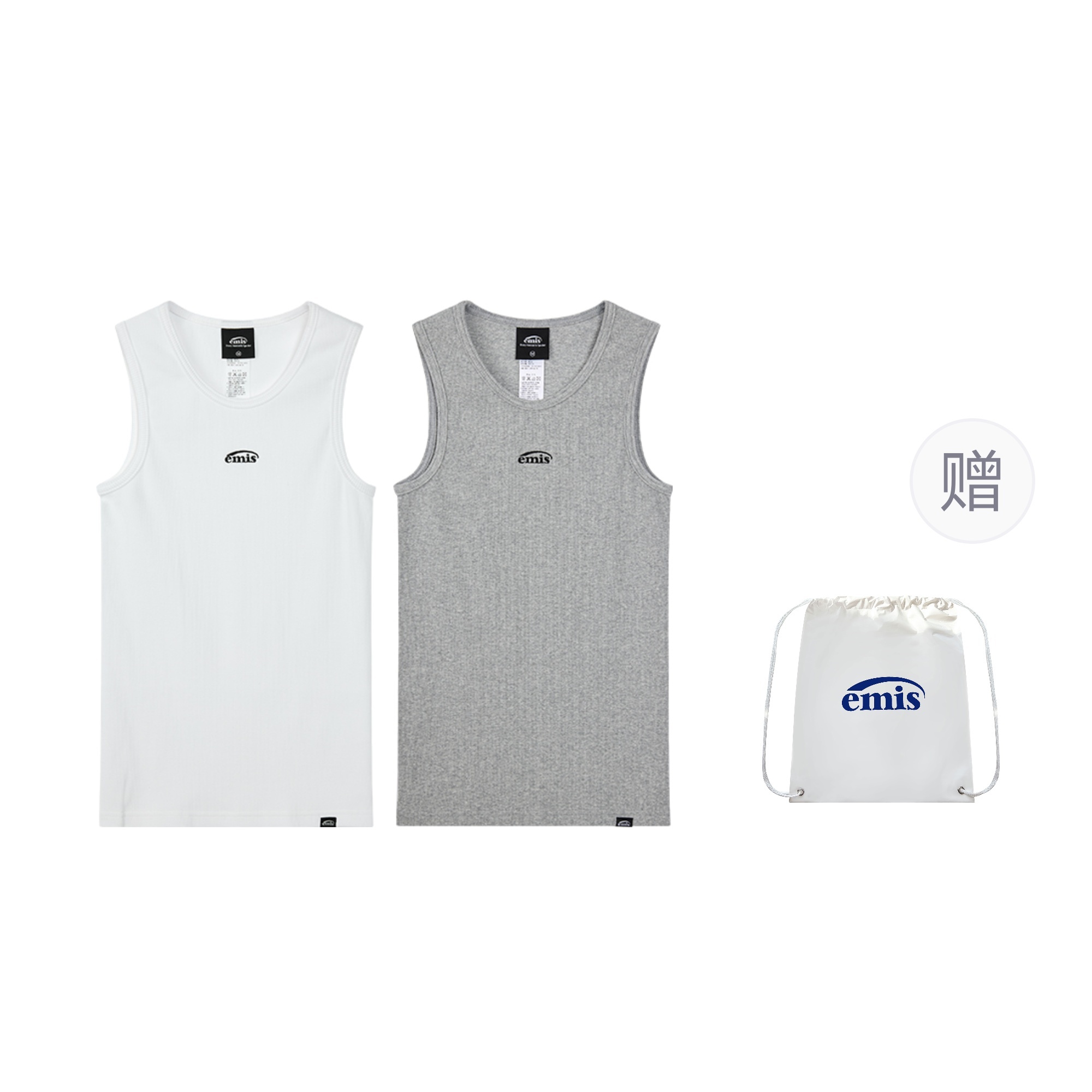 【代購】Emis SS25 Tank Top Unisex 2 Pack 10208020001