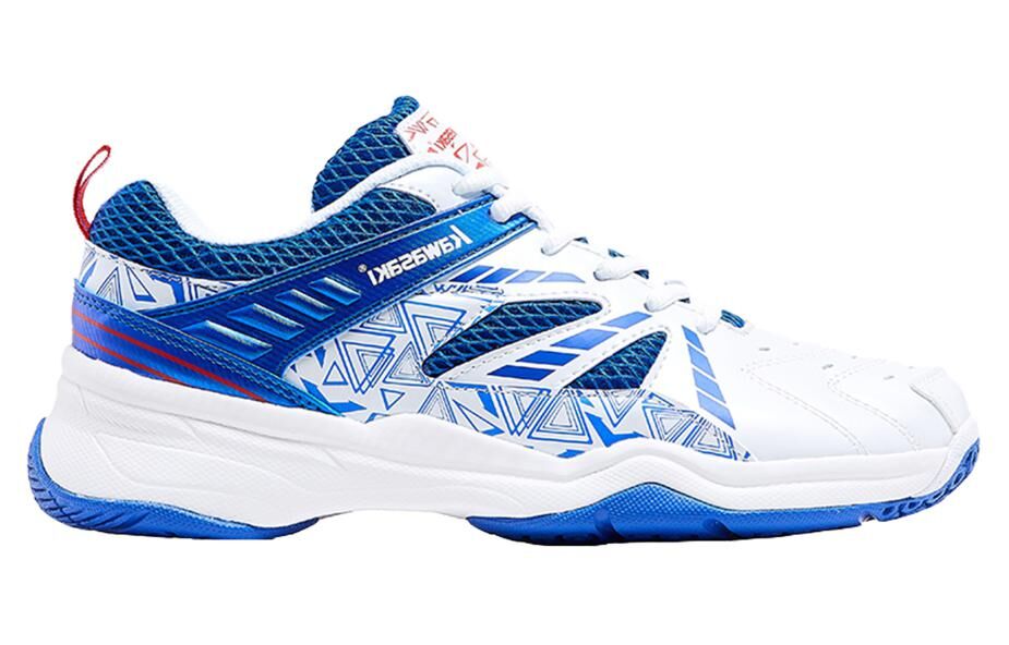 【代購】Kawasaki Badminton Shoes Unisex Low top White Blue K-080-1