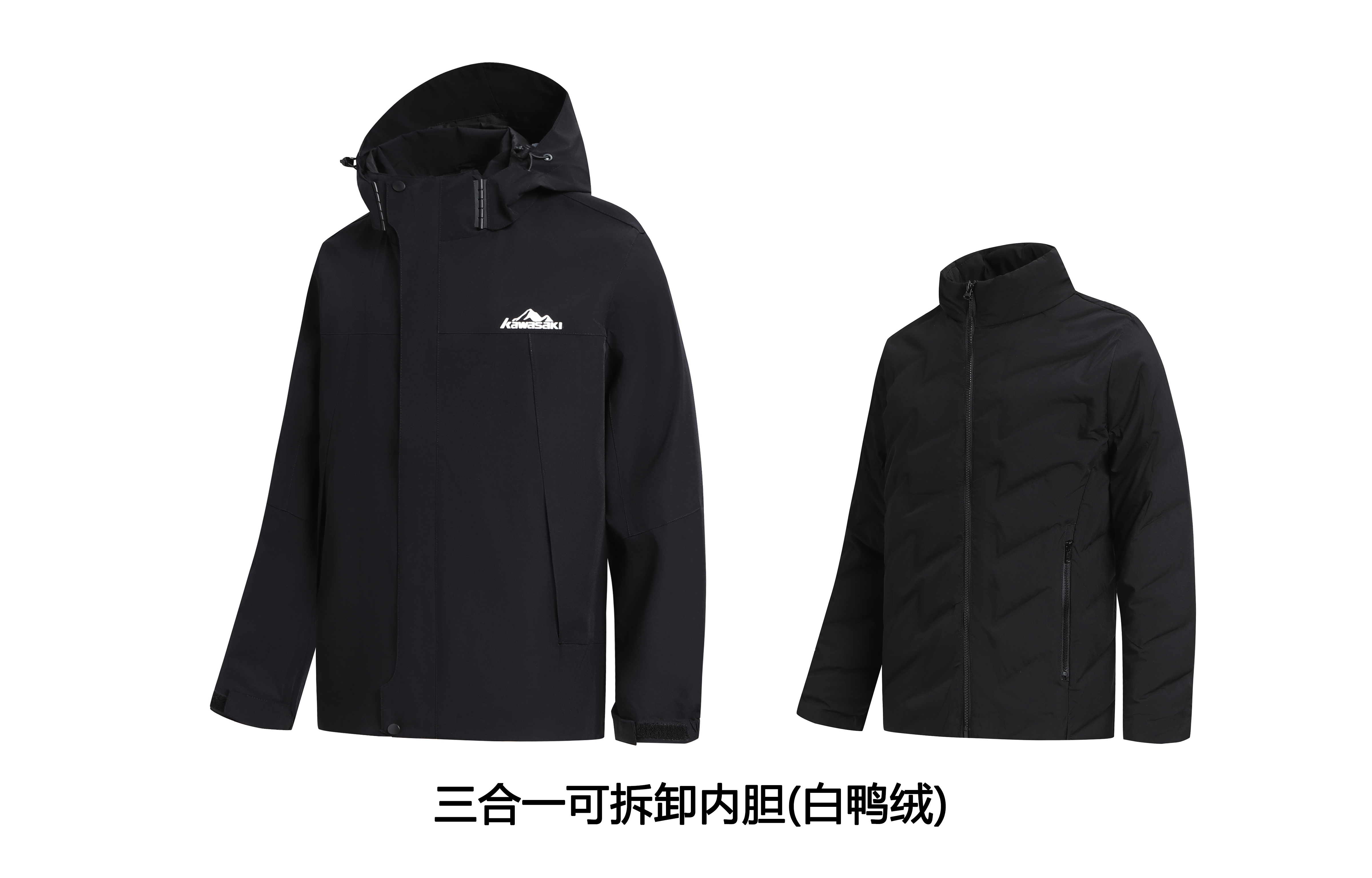 【代購】Kawasaki Waterproof And Windproof To Keep Warm Windbreaker Jacket Unisex KS-RH60969-YH031