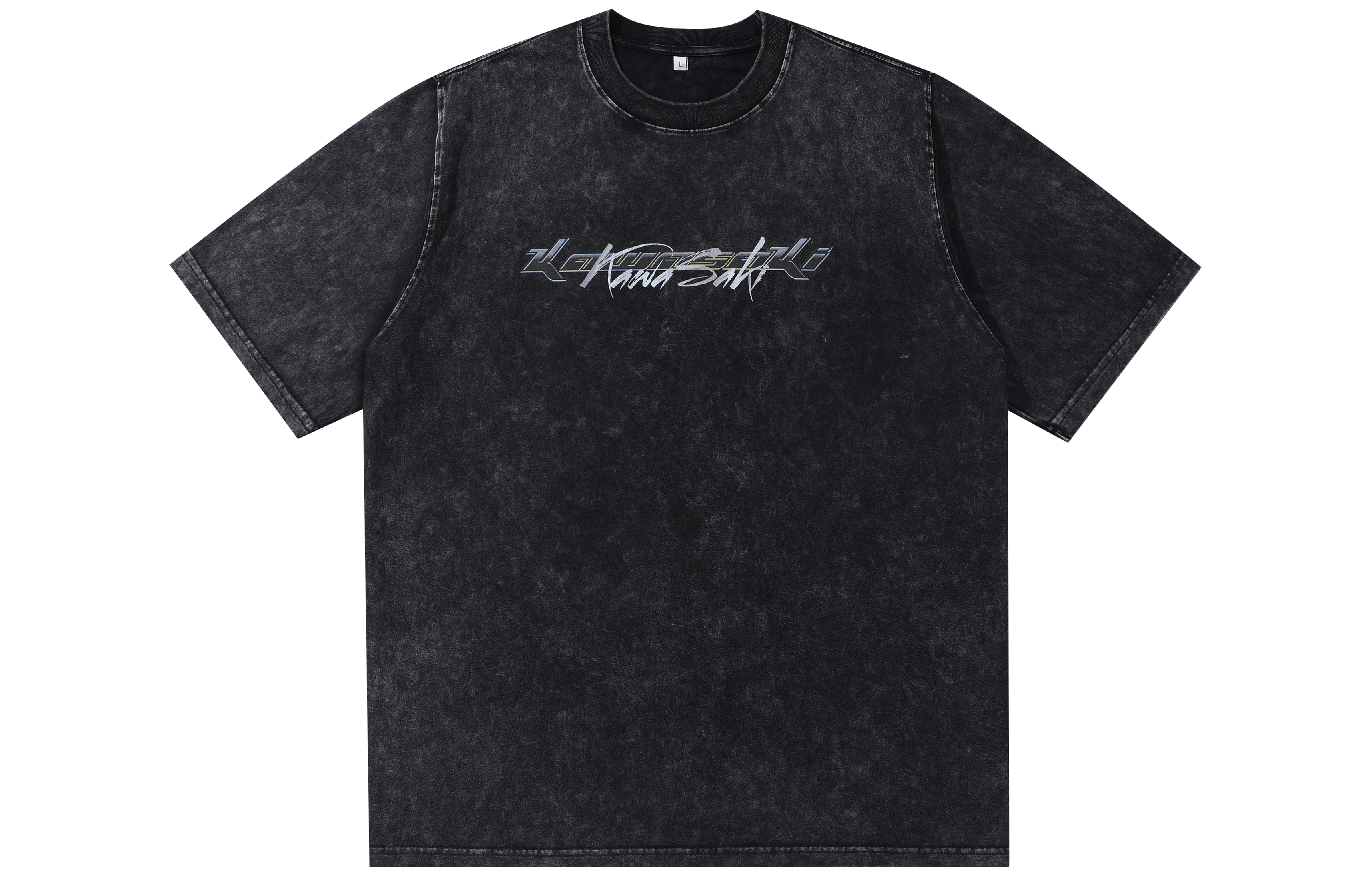 【代購】Kawasaki Drop Shoulder Sleeve T Shirt Unisex Charcoal Black KS-INN001-YH034