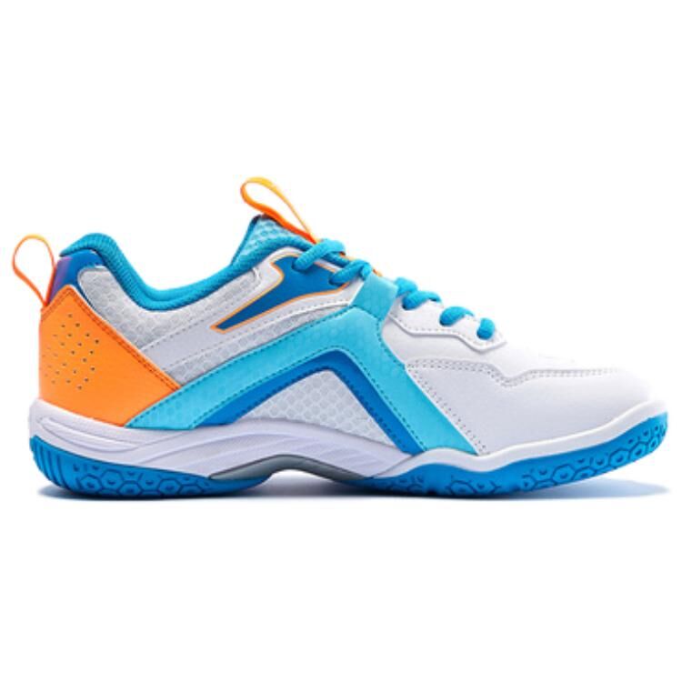 【代購】Kawasaki Cushioning Wear-Resistant Low-Top Badminton Shoes Unisex White Blue Orange K1B50-A3310-1