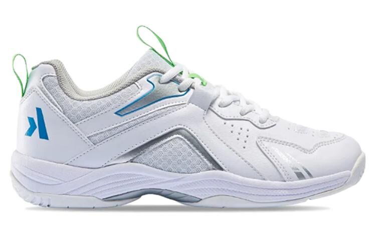 【代購】Kawasaki Cushioned Slip-Resistant Low-Top Badminton Shoes Unisex White Gray K1B50-A3310-3