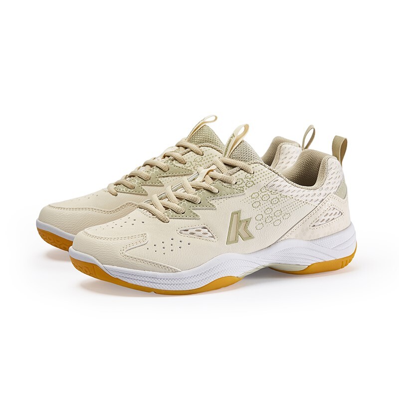 【代購】Kawasaki Cushioning, Wear Resistant Low Top Badminton Shoes Unisex Sand Gray K2B50-A3307-7