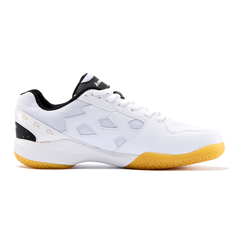 【代購】Kawasaki Shock Absorbers Slip Resistant Breathable Low top Badminton Shoes Unisex White Gold K2B52-A3317-3