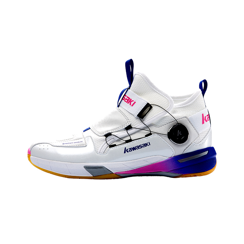 【代購】Kawasaki Cushioned Slip Resistant Coverage Support Impact Resistant High Top Badminton Shoes Unisex Multicolor Sunshine K2B20-A3311N