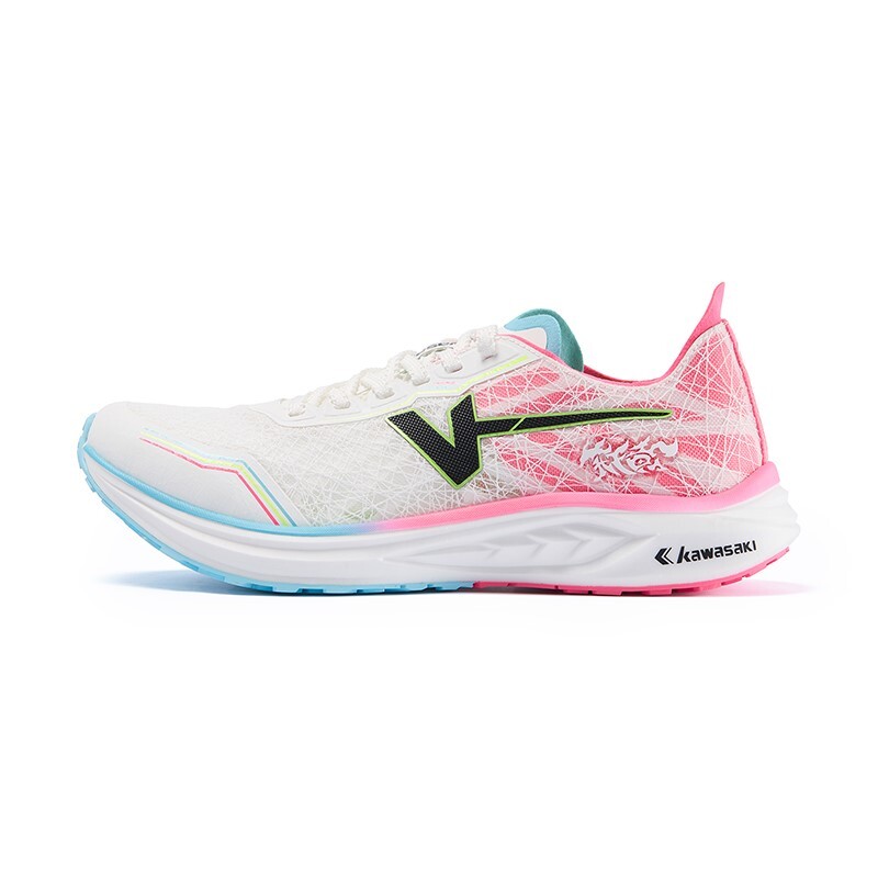 【代購】Kawasaki Flying Yellow Collection Running Shoes Women's Low top White/Green/Pink K2Q02-C23011