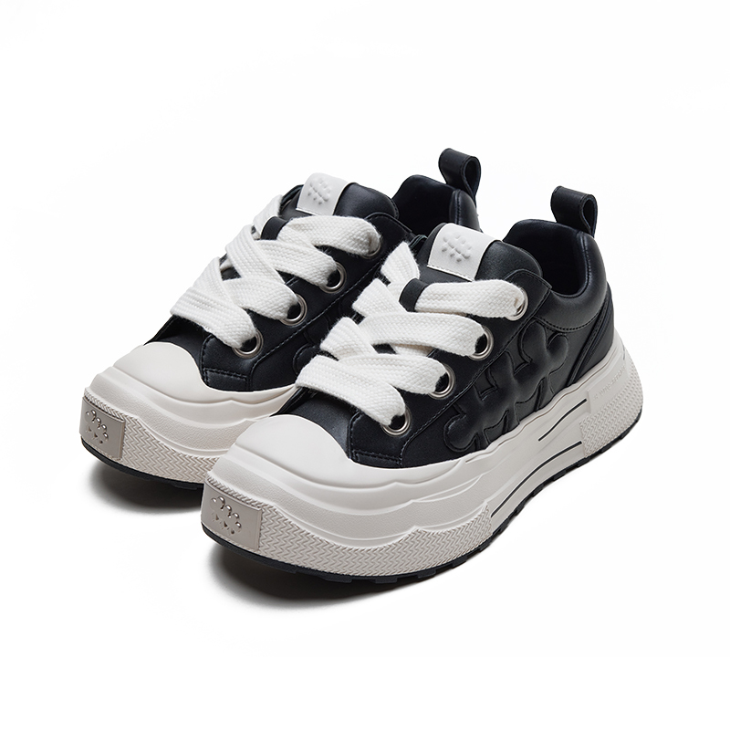 【代購】SHOOT BRAND Reprise Black Plum Slip Resistant Height Increasing Low Top Skateboard Shoes Unisex Black CZ-HM