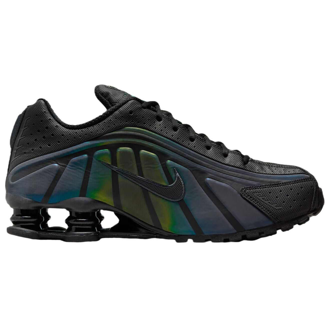 【代購】Nike Shox R4 Breathable Running Shoes Unisex Black Green IM6596-001
