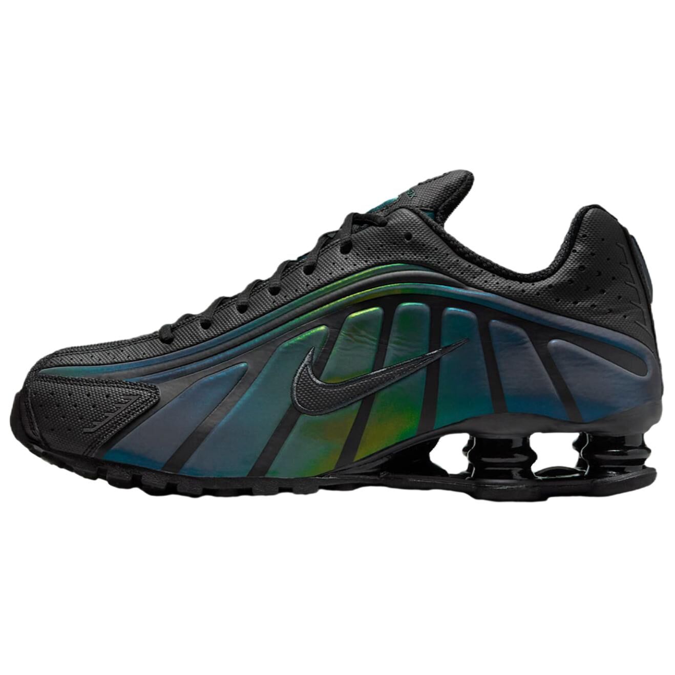 【代購】Nike Shox R4 Breathable Running Shoes Unisex Black Green IM6596-001