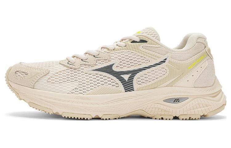 【代購】Mizuno Racer S Anti-Slip Wear-Resistant Low-Top Running Shoes Unisex Ecru D1GH223511