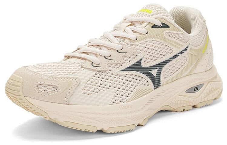 【代購】Mizuno Racer S Anti-Slip Wear-Resistant Low-Top Running Shoes Unisex Ecru D1GH223511