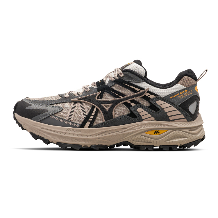 【代購】Mizuno Racer Trail Breathable Low top Running Shoes Unisex Light Umber D1GH223808