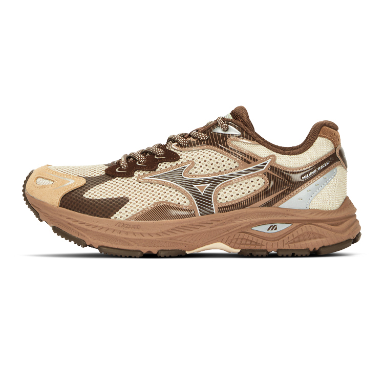 【代購】Mizuno Racer S Abrasion Resistant Low Top Running Shoes Unisex Sugar Cooked Chestnut D1GH223523