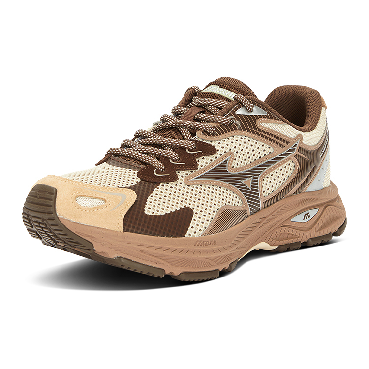 【代購】Mizuno Racer S Abrasion Resistant Low Top Running Shoes Unisex Sugar Cooked Chestnut D1GH223523